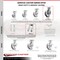 Service Caster 8 Inch Kingpinless V Groove Semi Steel Wheel Swivel Top Plate Caster SCC SCC-KP30S820-VGR - alternate 4